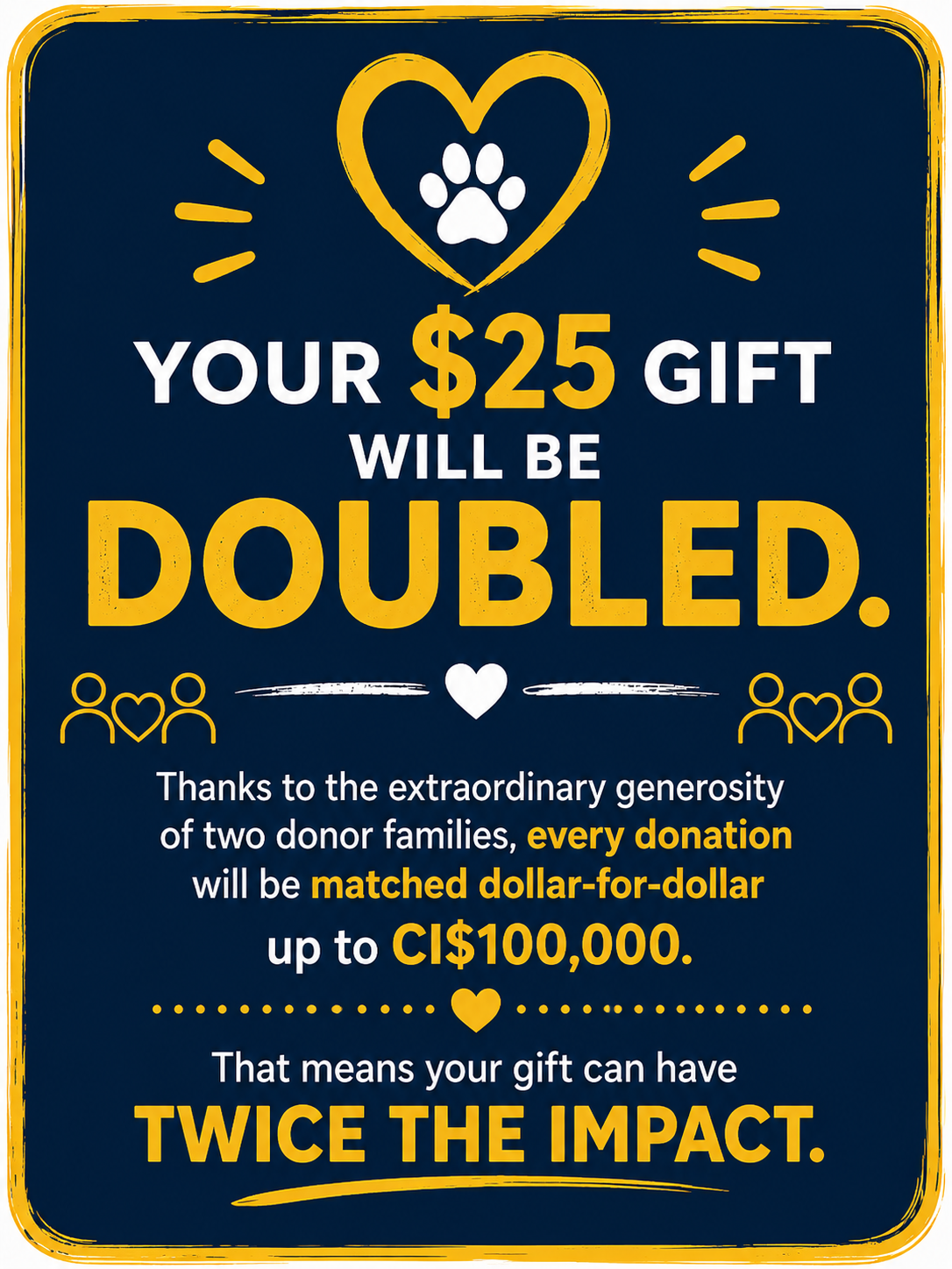 New Shelter Donation $25